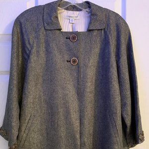 Coldwater Creek Short Jacket with Square Neck